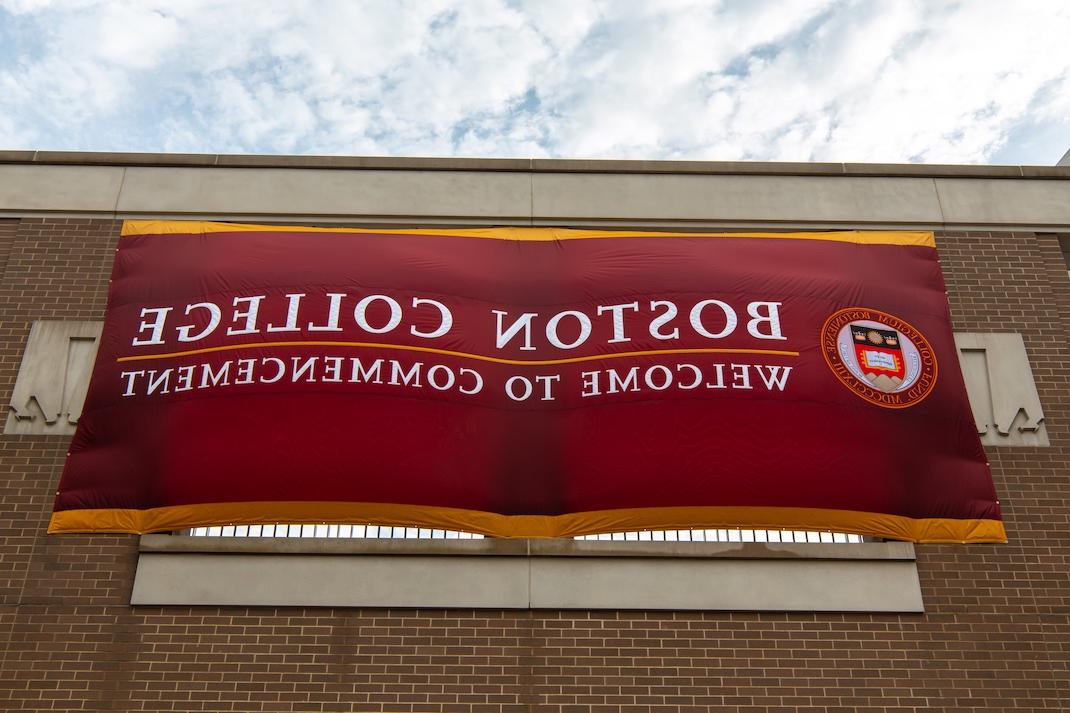 BC commencement banner